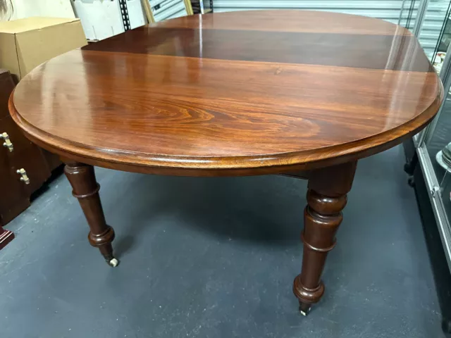 Grand | Antique | Victorian Manner | Woodcrafted | Mahogany | Oval Dining Table