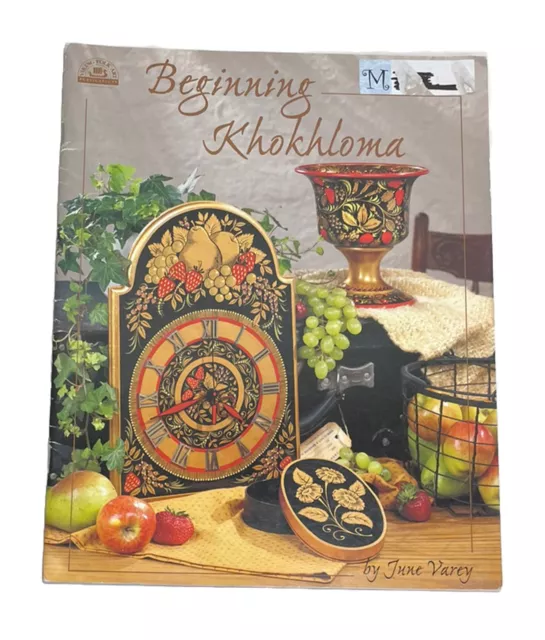 PRINCIPIO KHOKHLOMA - Libro de pintura de tole de arte popular vikingo - por June Varey