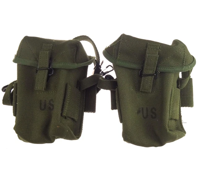 M1956 Ammo Pouch Green - Vietnam War Style Canvas Ammunition Bag
