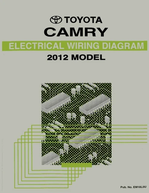 2012 TOYOTA CAMRY Wiring Diagrams Schematics Layout Factory OEM £47.39