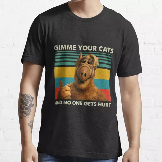 NWT Retro Gimme Your Cats Funny Alf Unisex T-Shirt