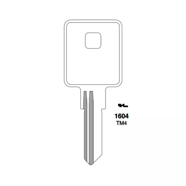ILCO Fits for 1604 Trimark Commercial Residencial Key Blank TM4 -TRM-8 (10 Pack)