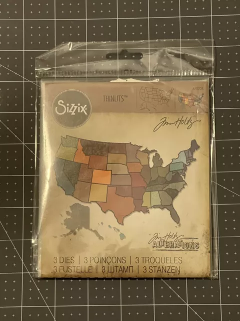 Juego de troqueles Sizzix Tim Holtz Estados Unidos Thinlits