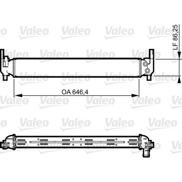 24418345 RADIATEUR D´EAU / 876097ZC VALEO / 4199652 POUR FIAT CROMA 194