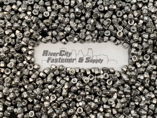 (1000) 10-24 Stainless Acorn / Dome / Cap Hex Nut  #10 x 24 Nuts 10x24  10/24