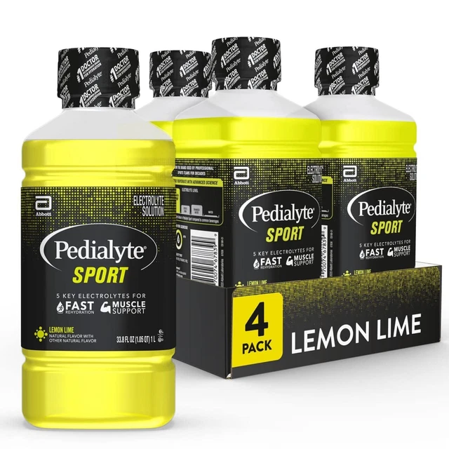 Pedialyte Sport Electrolyte Drink, Fast Hydration with 5 Key Electrolytes for...