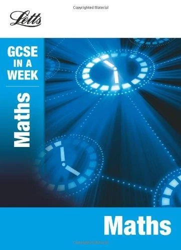 Math Gcse Letts MATHS (LETTS GCSE in a Week Revision Guides) - Mapp, Fiona £3.34 ...