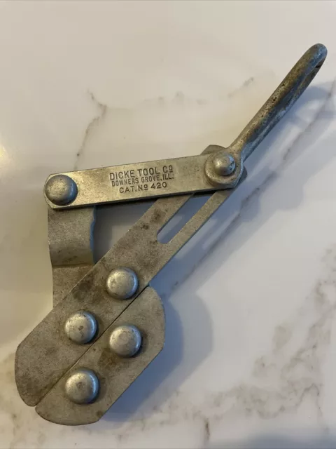 Dicke Tool Parallel Jaw Cable/Wire Puller - Cat No. 420 - Downers Grove Ill