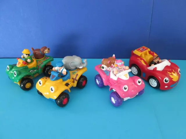 Wow Toys Fireball Frankie,Rock'n'ride Ralph,Farm Buddy Benny, Quad, 7 Figs V G C