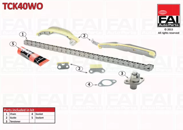 Timing Chain Kit For Mitsubishi Pajero Shogun 3.2 DID TCK40WO 4M41