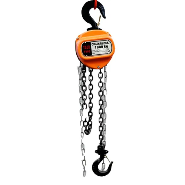 Triangular Chain Hoist 1 Ton 3/6 Meter Manual Inverted Chain Small Crane Lifting