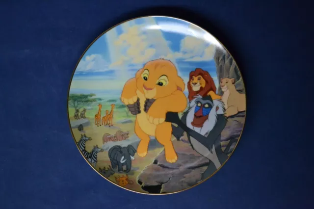 Disney The Lion King Circle of Life Bradford Exchange Collector’s Plate 1994