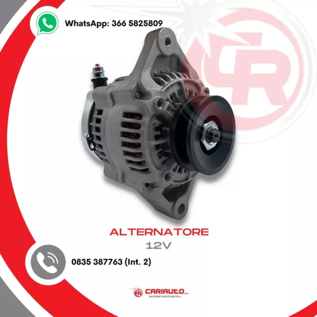 Alternatore Piaggio Quargo Microcar Ligier Aixam Kubota Lombardini LDW502 LDW702