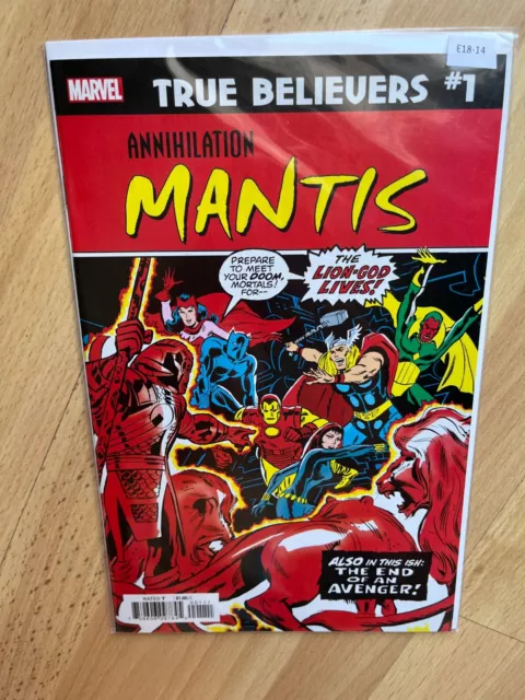 True Believers 1 Annihilation Mantis Marvel Comics High Grade E18-14