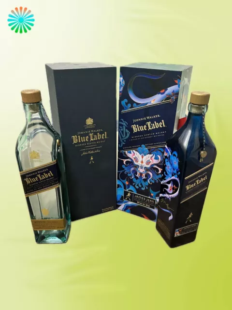 Johnnie Walker Blue Label Limited Edition Scotch Whiskey Empty Bottles