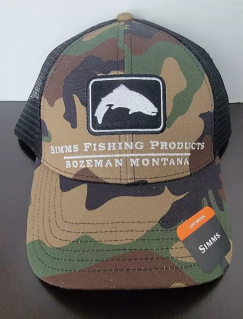 SIMMS FLY FISHING USA Patch Trucker Hat Cap Camo new $23.98 - PicClick