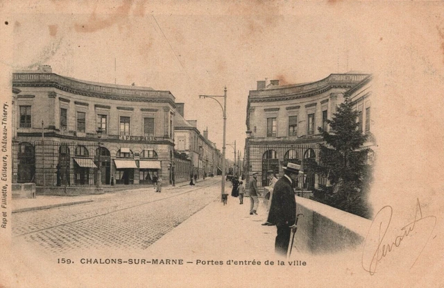 France Chalons Sur Marne Portes d'entrée de la ville Châlons-en-Champagne B90