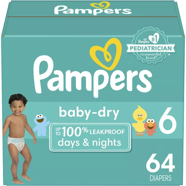 Pampers Baby Dry Disposable Diapers Size 6