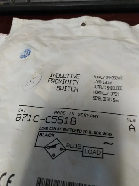 Allen Bradley 871C-C5S18 Proximity Switch Nib