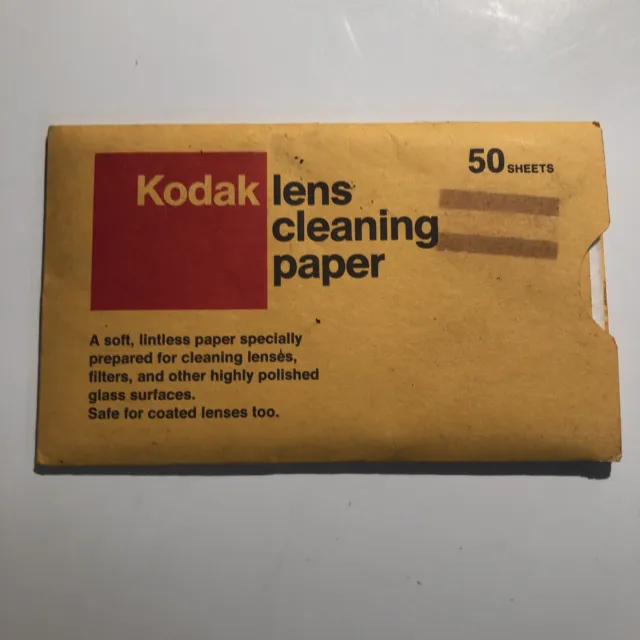 VINTAGE KODAK LENS CLEANING PAPER Collectible Trinket ==
