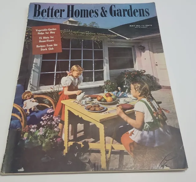 Better Homes & Gardens Magazine May 1944 RECIPES FROM/STORK CLUB, DUTCH COLONIAL