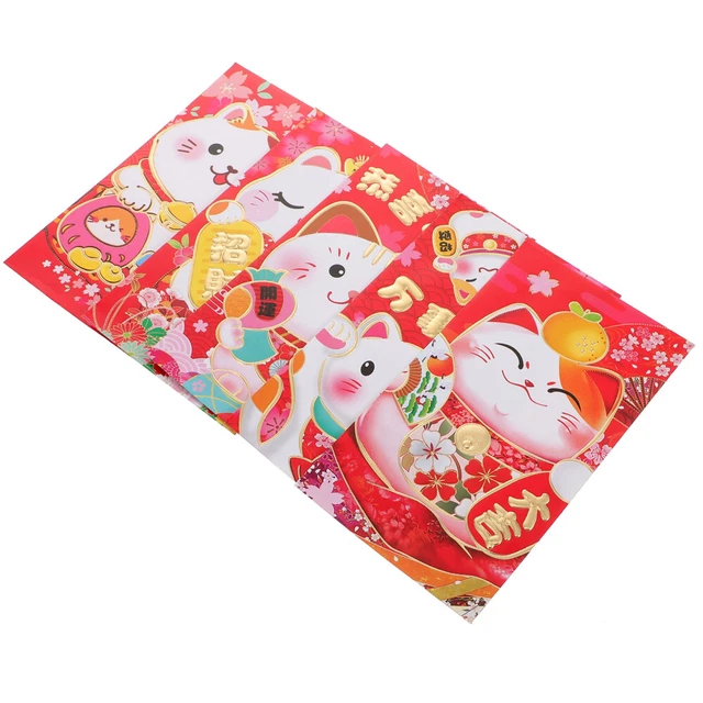 50 Pcs Year The Tiger Red Envelope Gifts Money Packet Pocket Chinese Bag