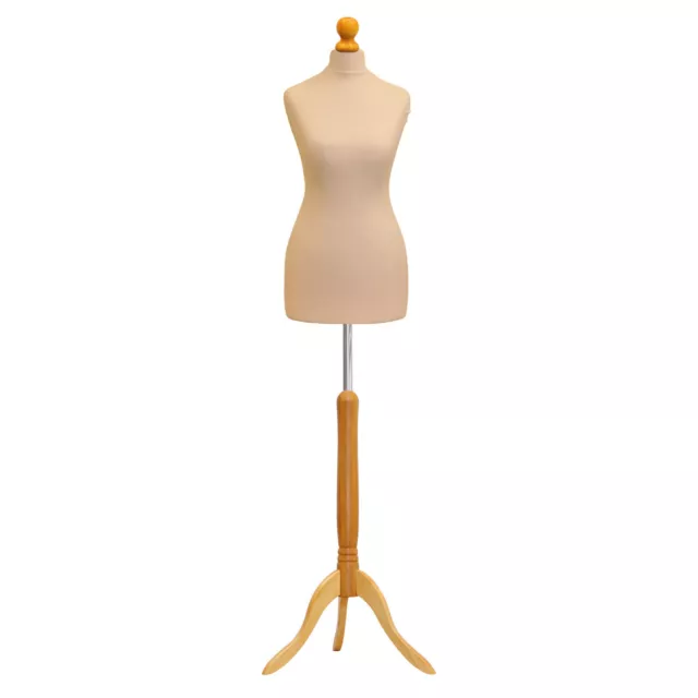 Cream Female Tailors Dummy Size 20/22 Retail Torso Display Dressmakers Dummy  🔥