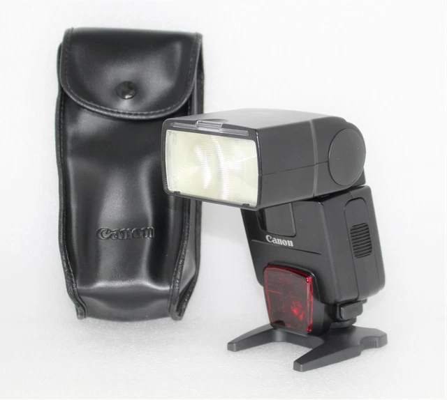 Canon Speedlite 550EX Shoe Mount Flash From JAPAN [Near MINT w/ Case Stand]