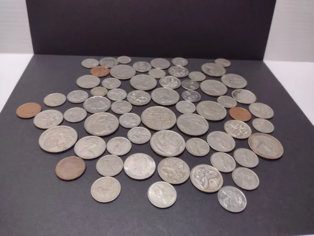 New Zealand Coin Lot - Over 60 Coins - mix of different denominations