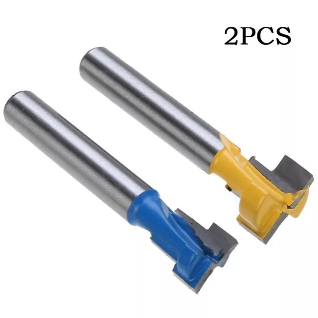 Handy Woodworking Router Cutter 2Pcs Keyhole Bit for Cork and Synthetic Wood