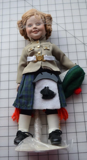 1313 Danbury Mint Shirley Temple porcelain doll, Wee Willie Winkie