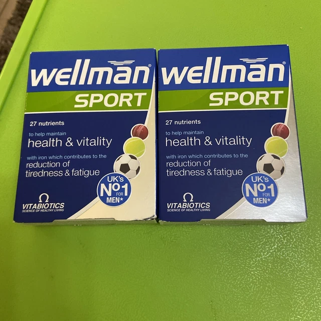 Wellman Types 2 X VITABIOTICS Wellman Sport - 30 Tablets £12.00 - PicClick UK