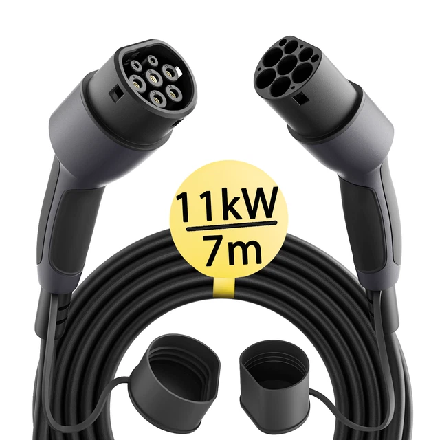 Tipo 2 EV cavo di ricarica caricabatterie 3 fasi auto elettrica Wallbox 16A EV stazione di ricarica 7M