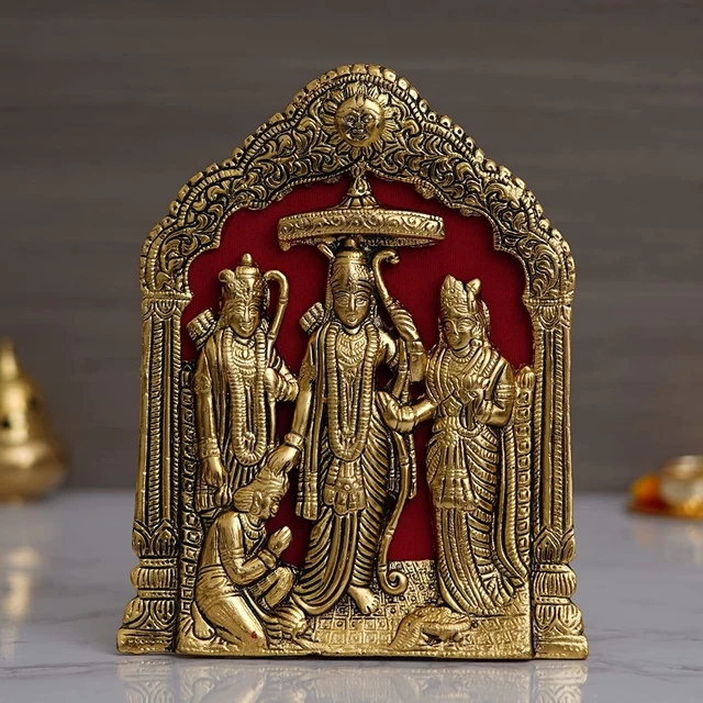 Metal  Lord Ram Laxman Sita Ji idol Statue Home Office Decor Temple TRADITIONAL