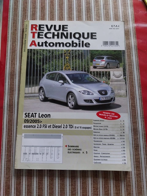 Revue Technique Automobile ETAI Hors Série 12 - SEAT ALTEA 5P Phase 2 (2009-2016) - Manuel Réparation