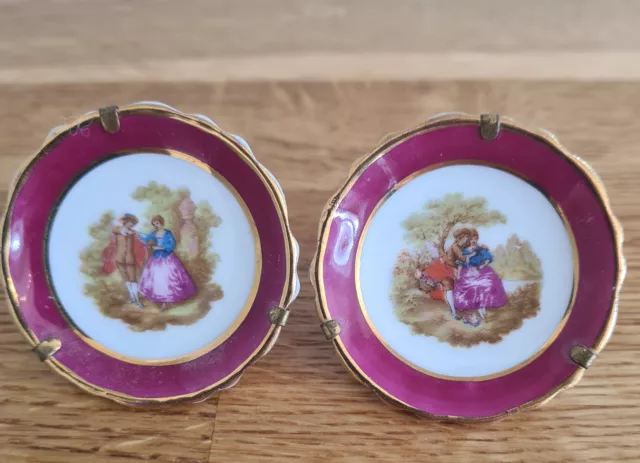 miniature limoges decorative plates
