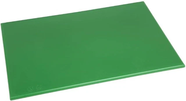 Hygiplas Standard High Density Green Chopping Board for Salad & Fruit - 45x30cm