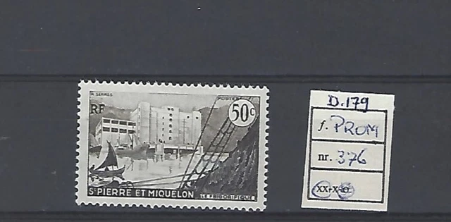 St Pierre et Miquelon; Mi 376, sans couleur brun. MNH/**. (D179)