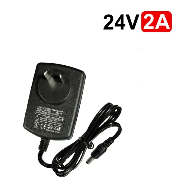 DC 24V 2A Power Supply Charger Adapter for LED Strip Lights CCTV Camera AU Plug
