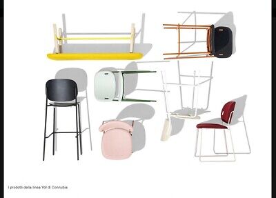 Metallo P94Bianco-Sedile P3LRosso Calligaris Calligaris Connubia 3 Sgabelli YO CB1987-A 