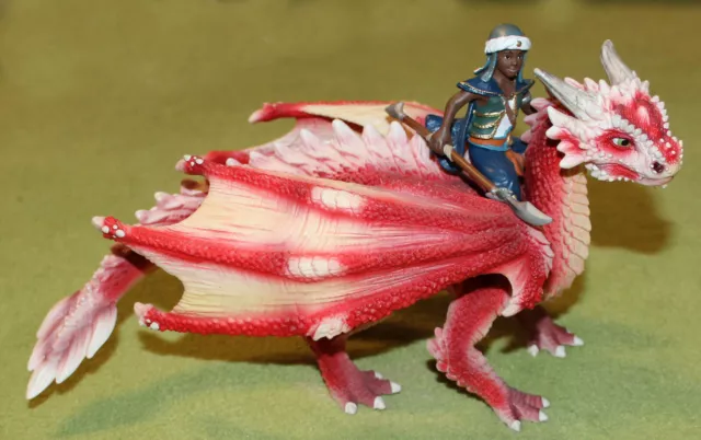 *** SCHLEICH Bayala / Eldrador   Roter Drache mit Reiter  ***