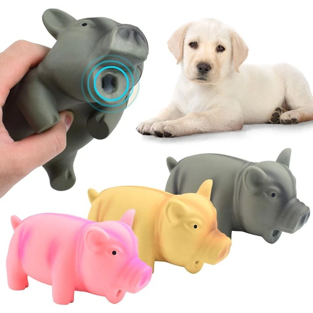 Accesorios para mascotas chirrido perro juguetes para masticar látex mascotas juguetes para masticar goma sonido cerdo