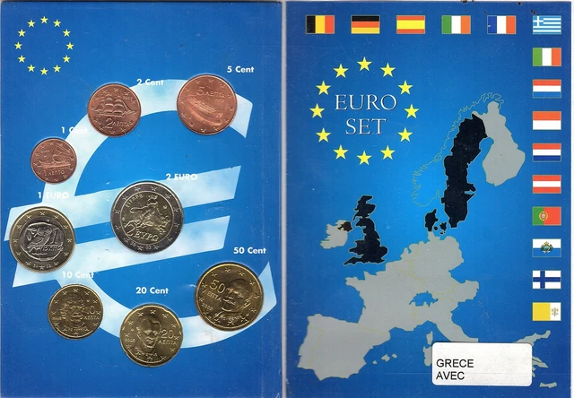 EURO GRECE 2002 Serie 1 C A 2 € Neuve Avec Lettres EUR 35,00 - PicClick FR
