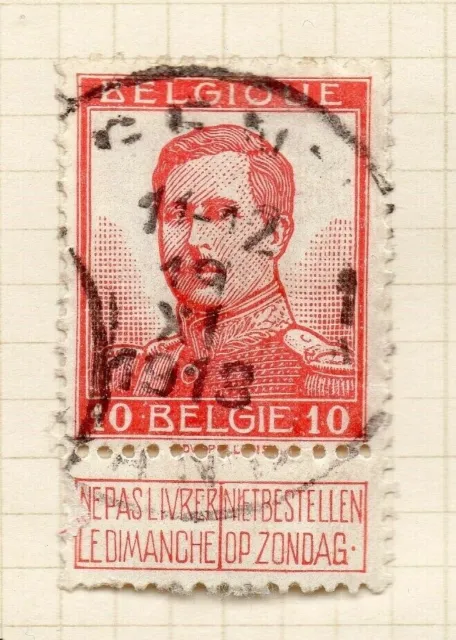 Belgium 1912 Early Issue Fine Used 10c. NW-184312