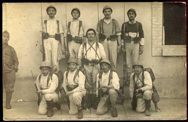 cpa photo card Cairol to Epinal. Regiment. Soldiers