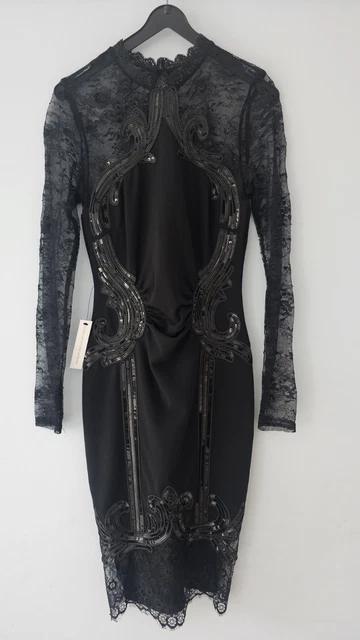 LIPSY ABBEY CLANCY Black Sequin Wrap Effect Maxi Dress UK10 NEW WITH TAGS  42.30 - PicClick UK