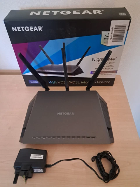 Netgear Nighthawk D7000 AC1900 WiFi VDSL ADSL Modem Router