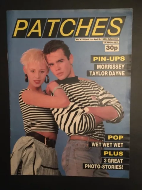 Patches Magazine 1-9 April 1988 (#475) - MORRISSEY - TAYLOR DAYNE-Good Condition