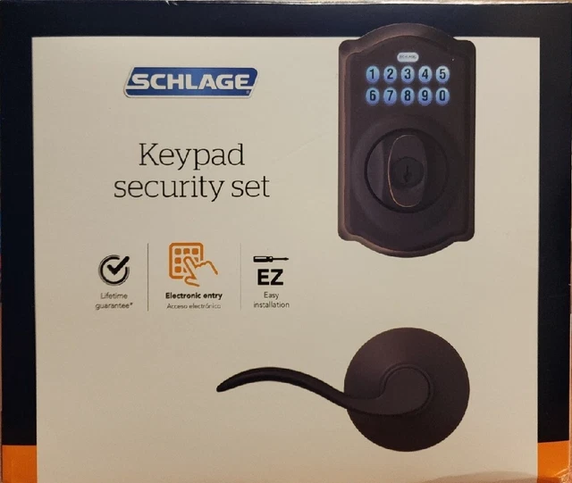 Camelot Electronic Door Lock Deadbolt with Accent Door Lever - 1002833295 Camelot Electronic Door Lock Deadbolt with Accent Door Lever - 1002833295