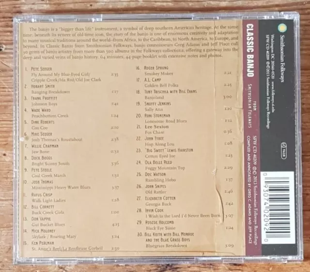 V/A - SMITHSONIAN FOLKWAYS CD - Classic Banjo